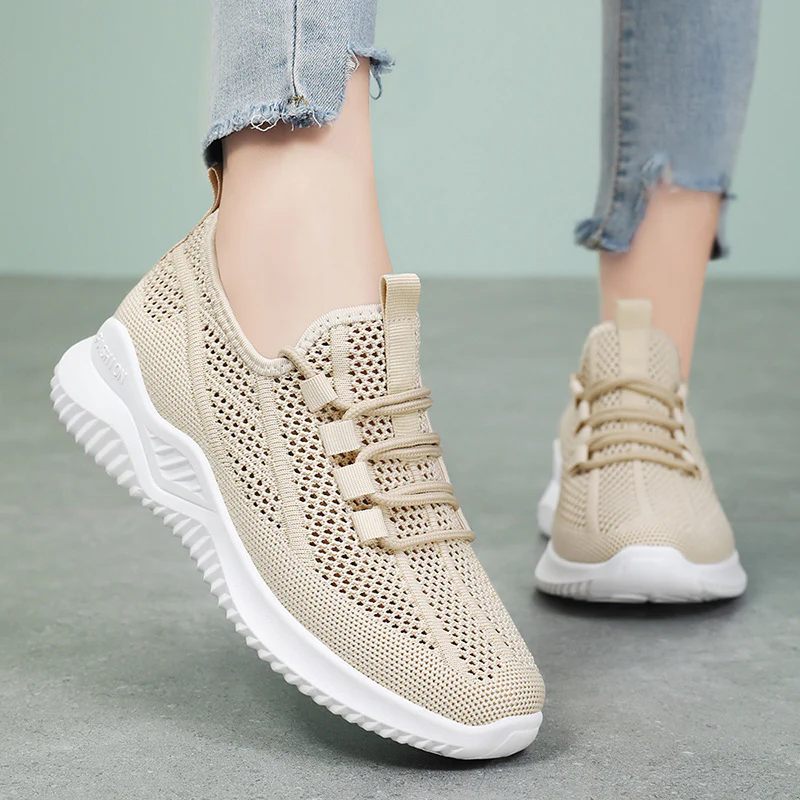 Damen Atmungsaktive Freizeitschuhe mit flexiblem Mesh-Obermaterial Heidi Mode