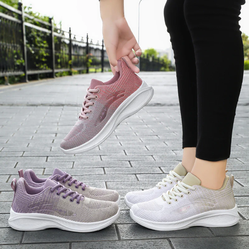 Damen Atmungsaktive Freizeitsneaker mit elastischem Obermaterial Heidi Mode