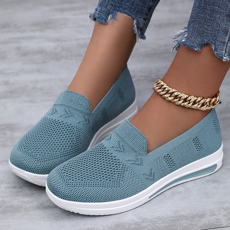 Damen atmungsaktive Komfort-Laufschuhe mit flexiblem Obermaterial Heidi Mode