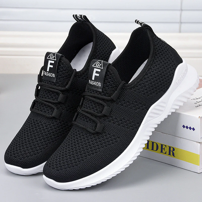 Damen Atmungsaktive Komfort Sneakers mit elastischem Strickdesign Heidi Mode