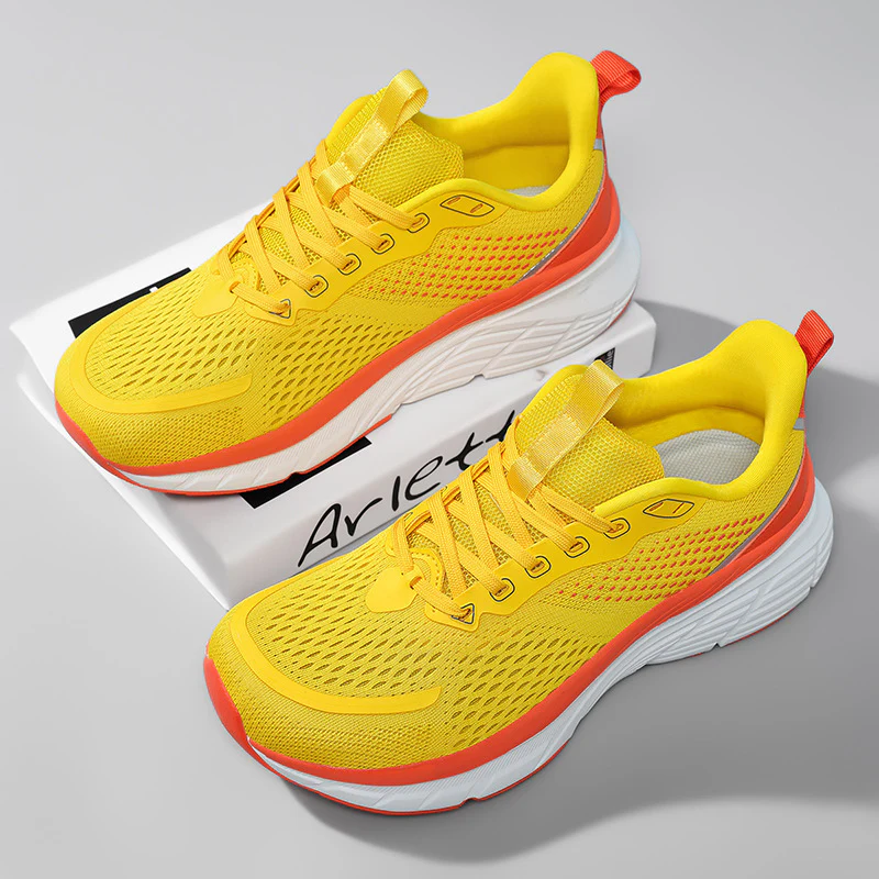 Damen Atmungsaktive Lauf-Sneaker mit dämpfendem Fußbett und flexibler Sohle Heidi Mode