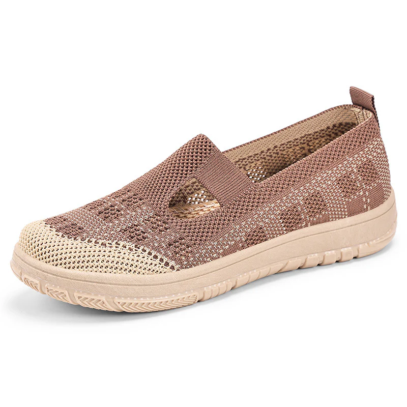 Damen Atmungsaktive Slip-On Freizeitschuhe mit elastischem Obermaterial Heidi Mode - Image 9