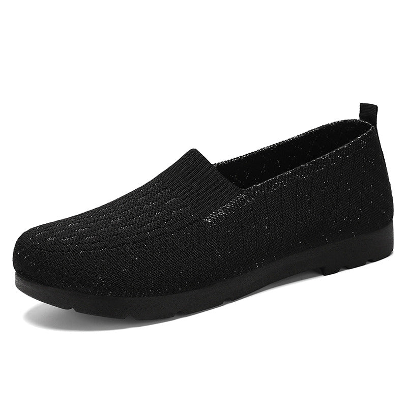 Damen Atmungsaktive Slip-On Freizeitschuhe mit flexiblem Strickdesign Heidi Mode - Image 8