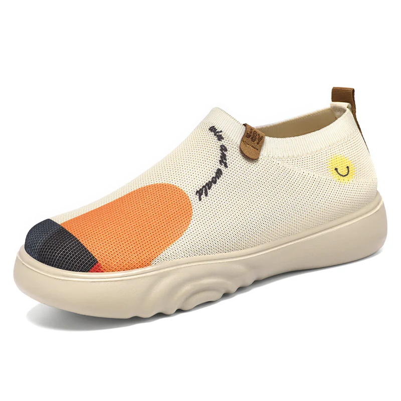 Damen Atmungsaktive Slip-On Freizeitschuhe mit modischem Design Heidi Mode - Image 4