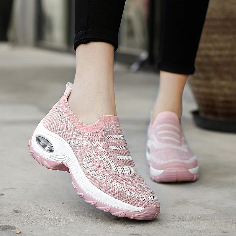 Damen Atmungsaktive Slip-On Laufschuhe mit Luftpolstertechnologie Heidi Mode - Image 7