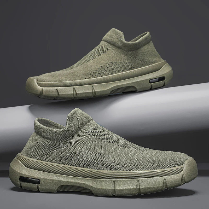 Damen Atmungsaktive Slip-On Sneakers mit elastischem Obermaterial Heidi Mode