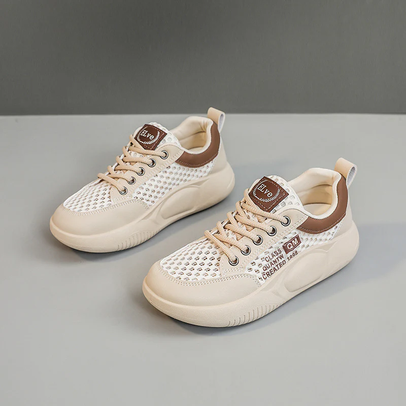Damen Atmungsaktive Sneakers mit modischem Netzdesign und dämpfender Sohle Heidi Mode - Image 2