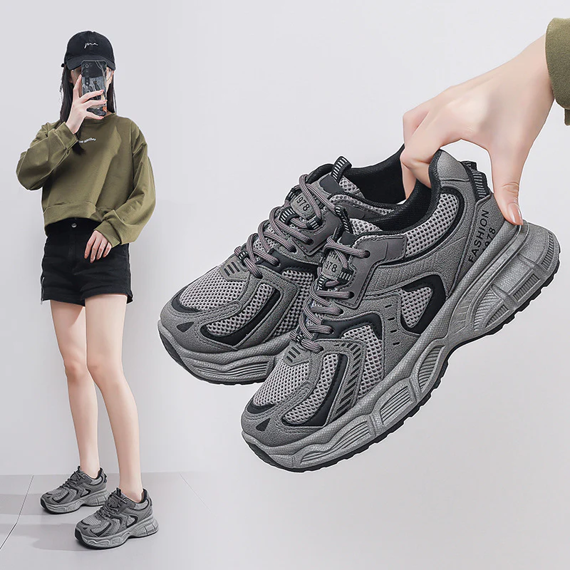 Damen Atmungsaktive Sport Sneakers mit dämpfender Laufsohle Heidi Mode