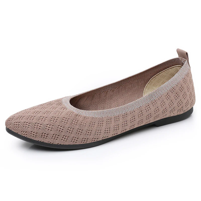 Damen atmungsaktive und elegante Ballerinas mit flexiblem Strickdesign Heidi Mode - Image 5