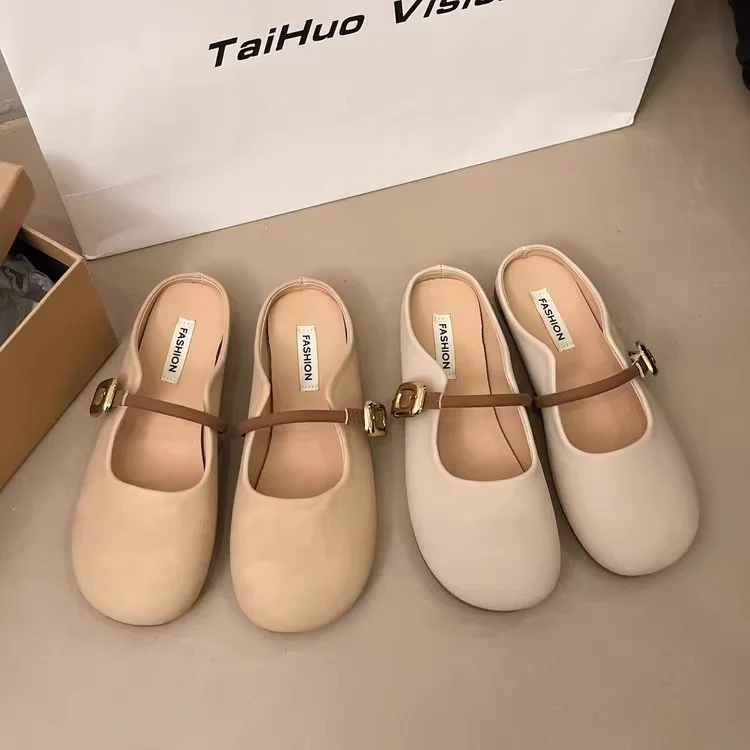 Damen Ballerinas mit verstellbarem Riemen und weichem Innenfutter Heidi Mode