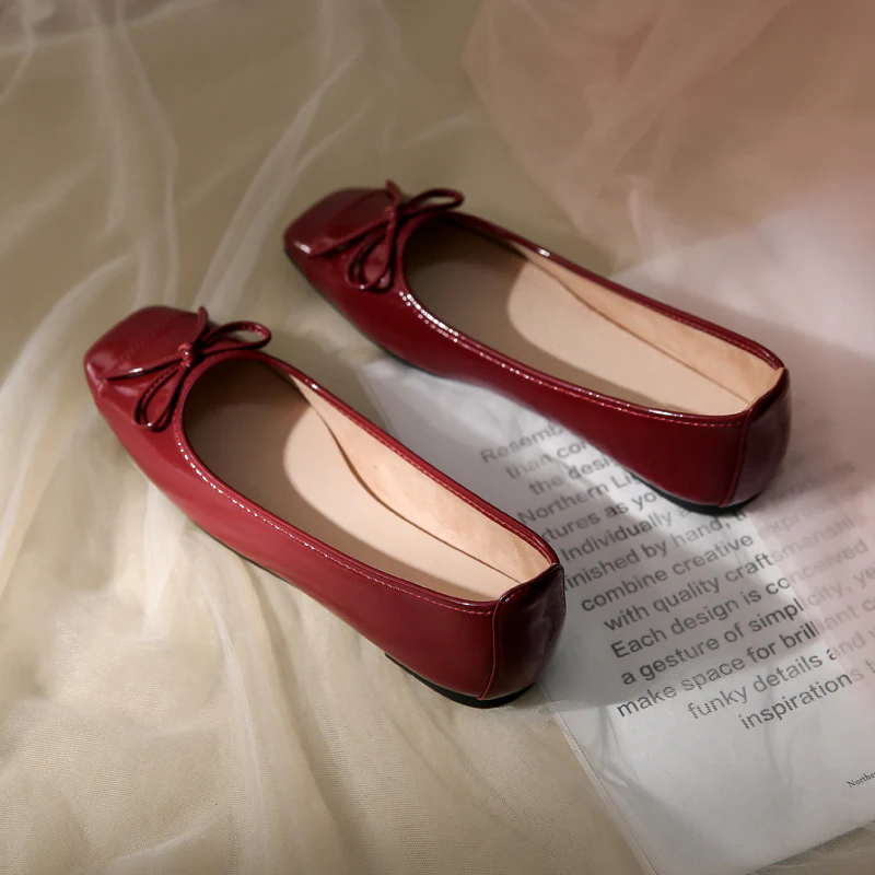 Damen Ballerinas mit zartem Schleifendetail und weichem Innenfutter Heidi Mode - Image 7