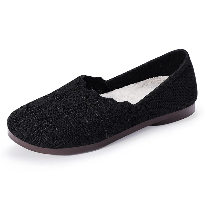 Damen Bequeme Ballerinas aus atmungsaktivem Strickmaterial Heidi Mode - Image 5