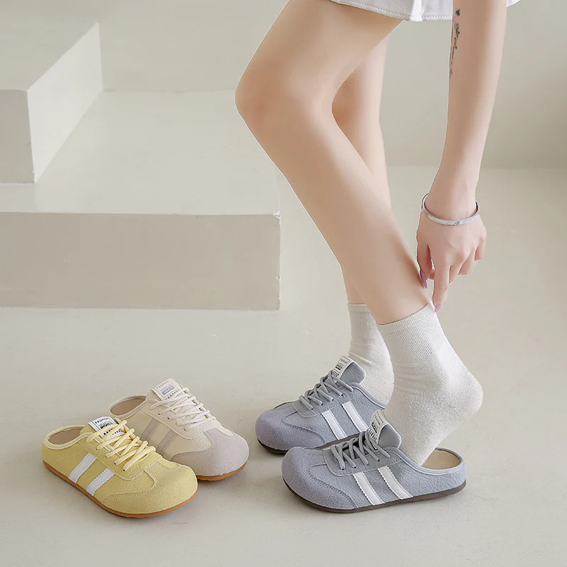 Damen Bequeme Freizeitschuhe mit ergonomischem Fußbett und offenem Fersenbereich Heidi Mode