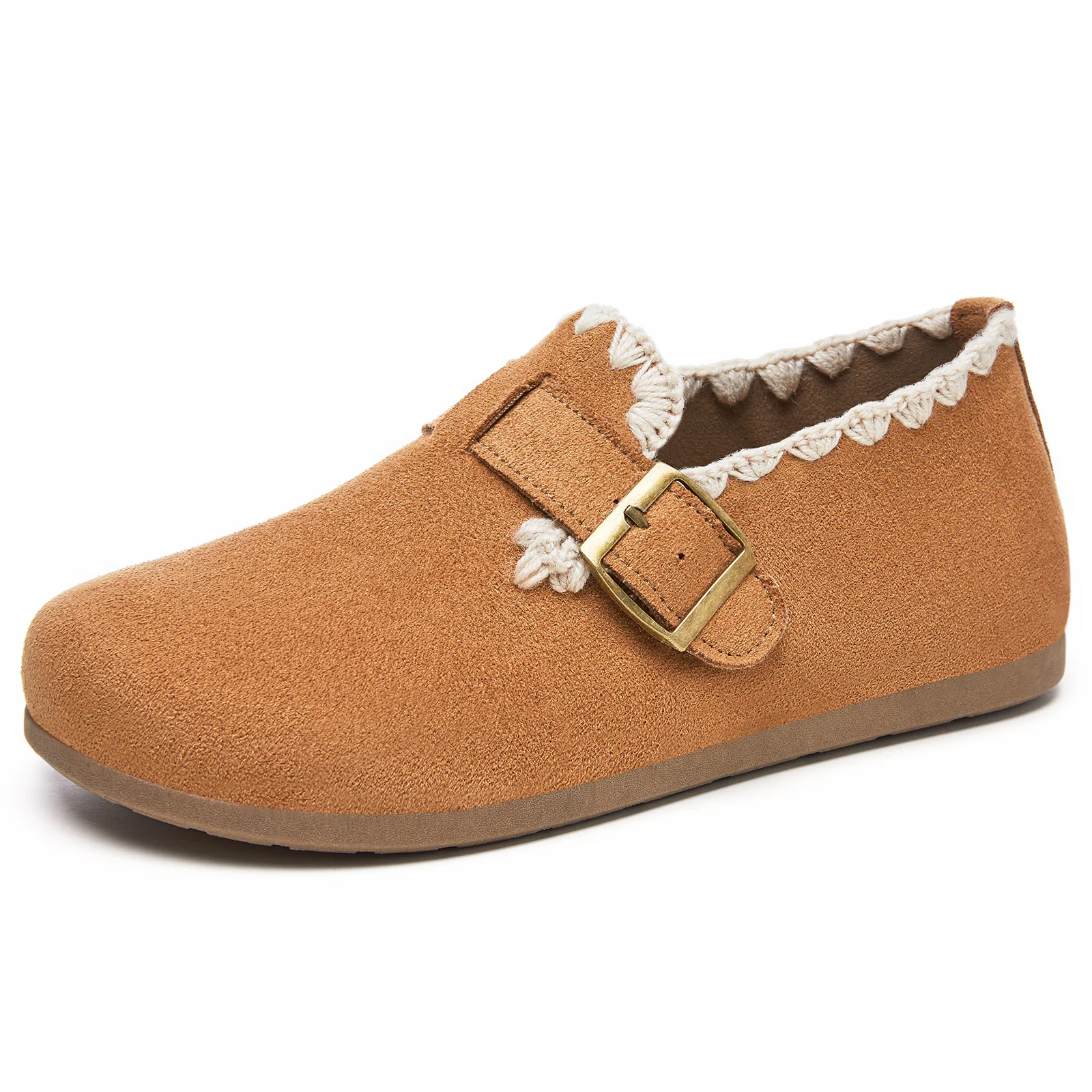 Damen Bequeme Hausschuhe mit dekorativem Riemen und weichem Innenfutter Heidi Mode - Image 5