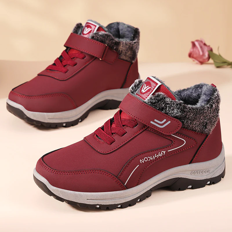 Damen Bequeme Outdoor-Winterstiefel mit rutschfester Sohle und warmem Innenfutter Heidi Mode