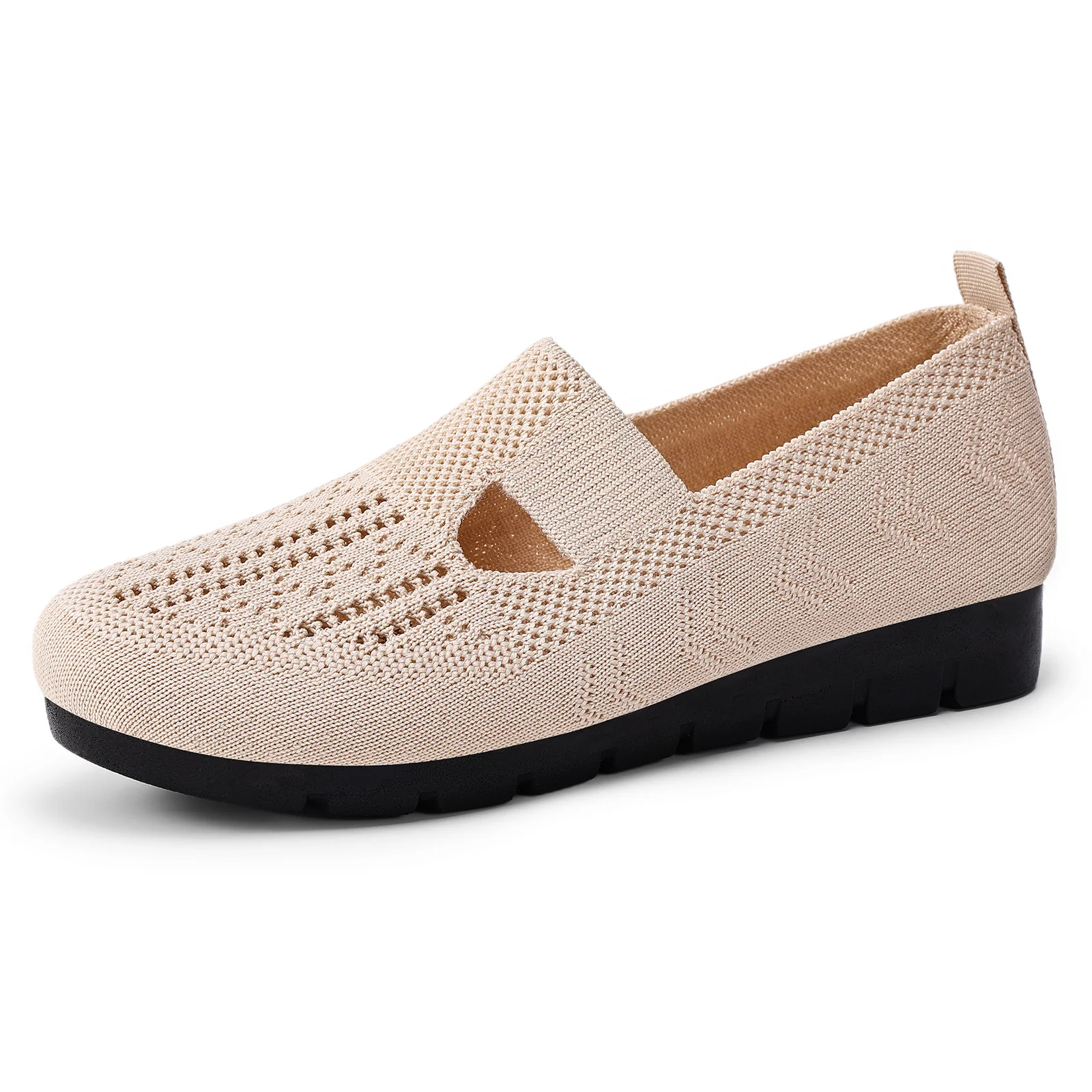 Damen Bequeme Slip-On Freizeitschuhe mit atmungsaktivem Strickdesign Heidi Mode - Image 5