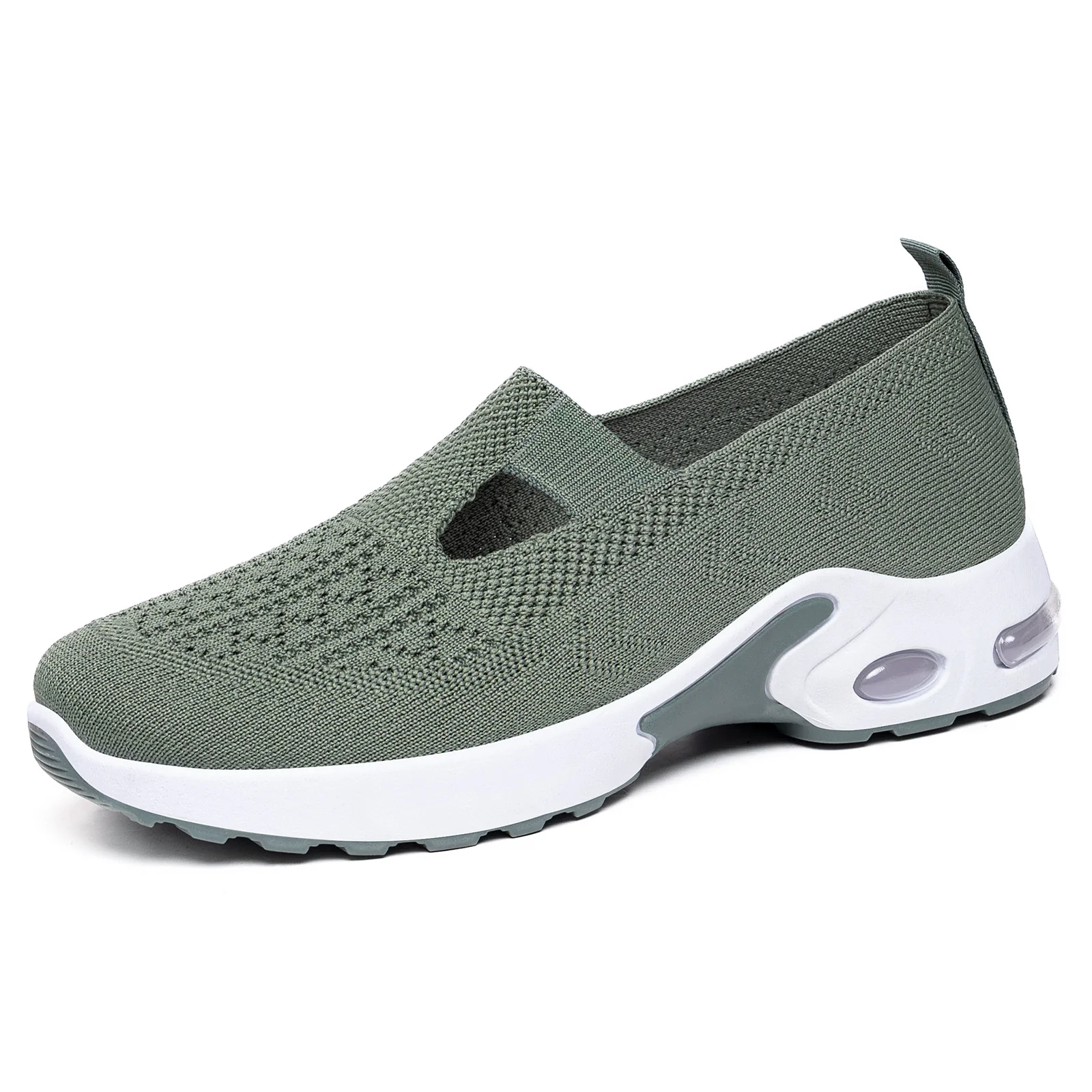 Damen Bequeme Slip-On Sportschuhe mit atmungsaktivem Strickdesign Heidi Mode - Image 9