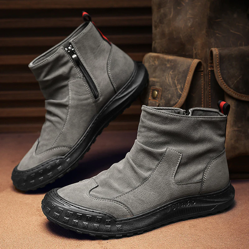 Damen Bequeme Stiefeletten mit praktischem Reißverschluss und robustem Profil Heidi Mode - Image 7