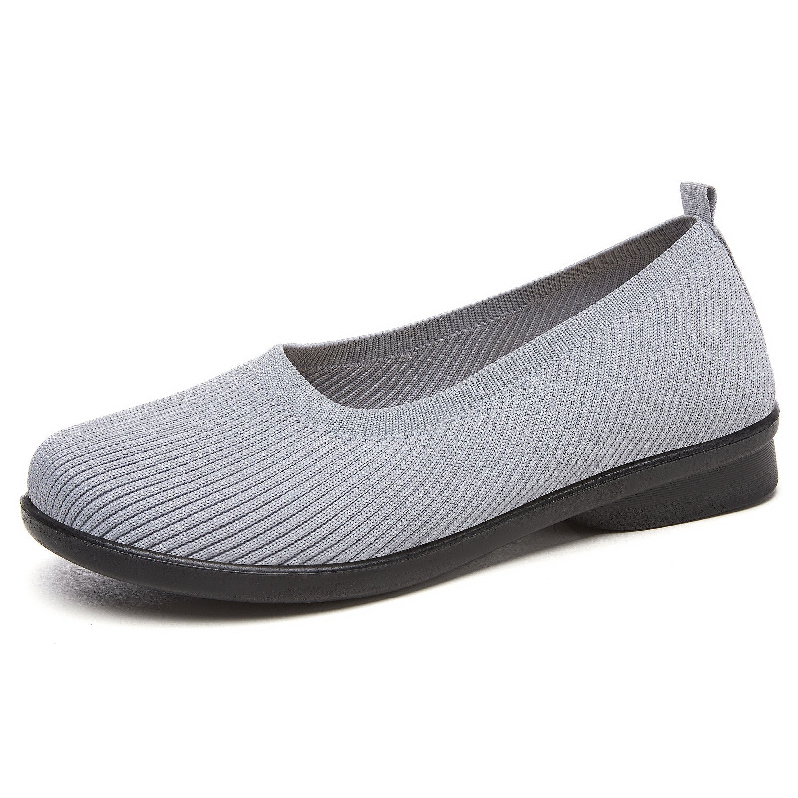 Damen Bequeme Strick-Ballerinas mit elastischem Einstieg Heidi Mode - Image 4