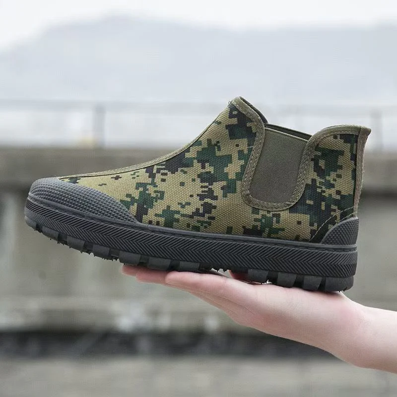 Damen Camouflage-Stiefeletten mit flexiblem Sohlenprofil Heidi Mode