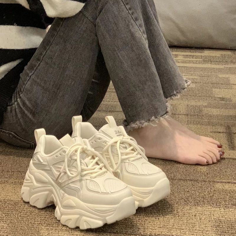 Damen Chunky Sneakers mit atmungsaktivem Obermaterial und rutschfester Sohle Heidi Mode