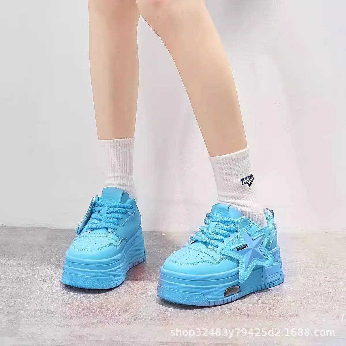 Damen Chunky Sneakers mit innovativem Dämpfungssystem und modischem Sternen-Design Heidi Mode