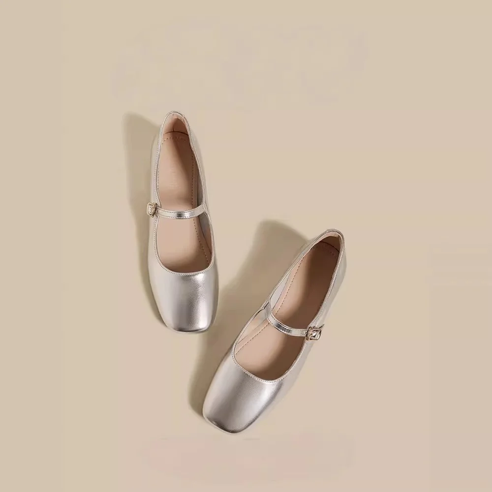 Damen elegante Ballerinas mit dekorativer Schnalle Heidi Mode