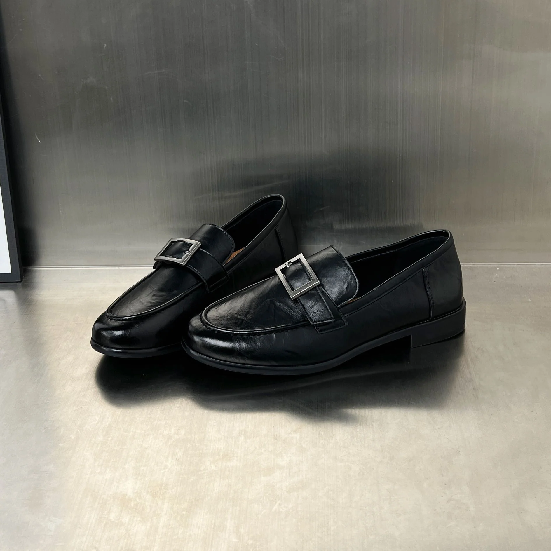 Damen elegante Mokassins mit modischer Schnallenverzierung Heidi Mode