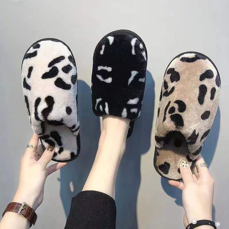 Damen Gemütliche und stylische Hausschuhe mit trendigem Leopardenmuster Heidi Mode