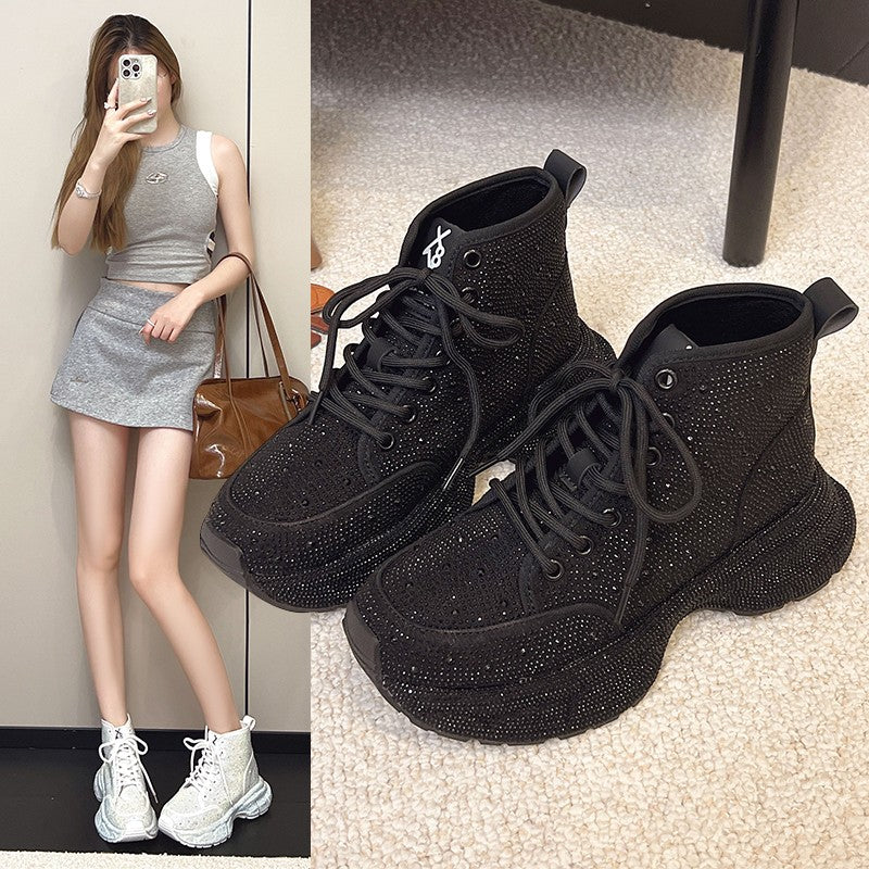 Damen Glitzernde Sneaker mit modischem Design Heidi Mode