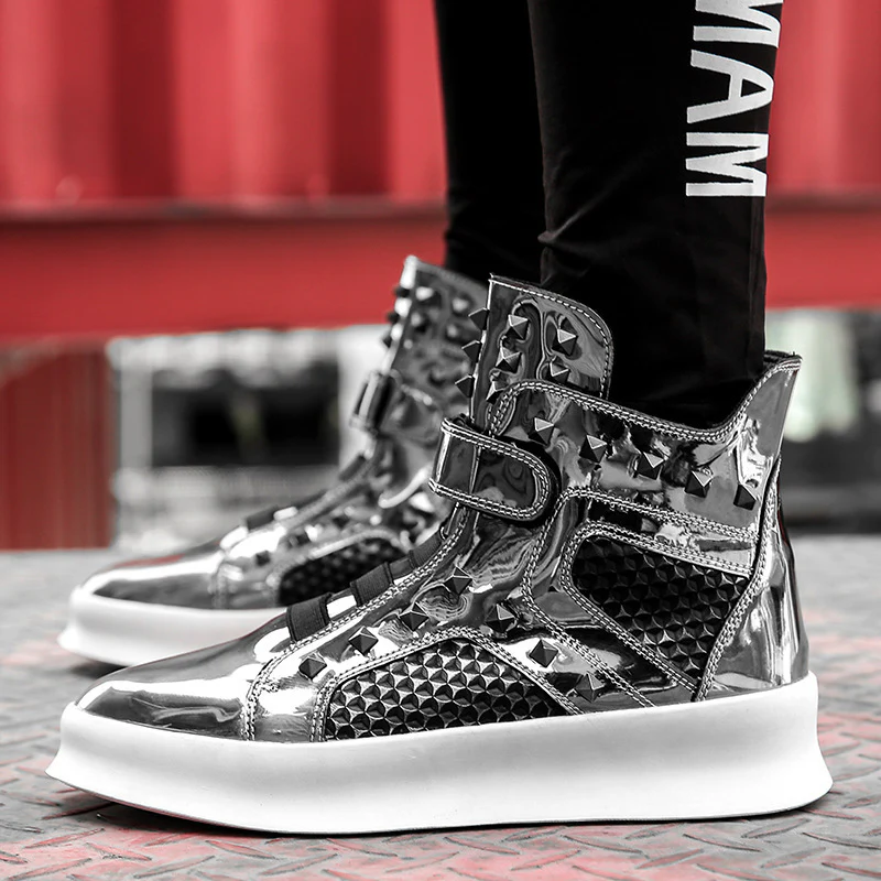 Damen High-Top Sneaker mit einzigartiger Netzstruktur und rutschfester Sohle Heidi Mode