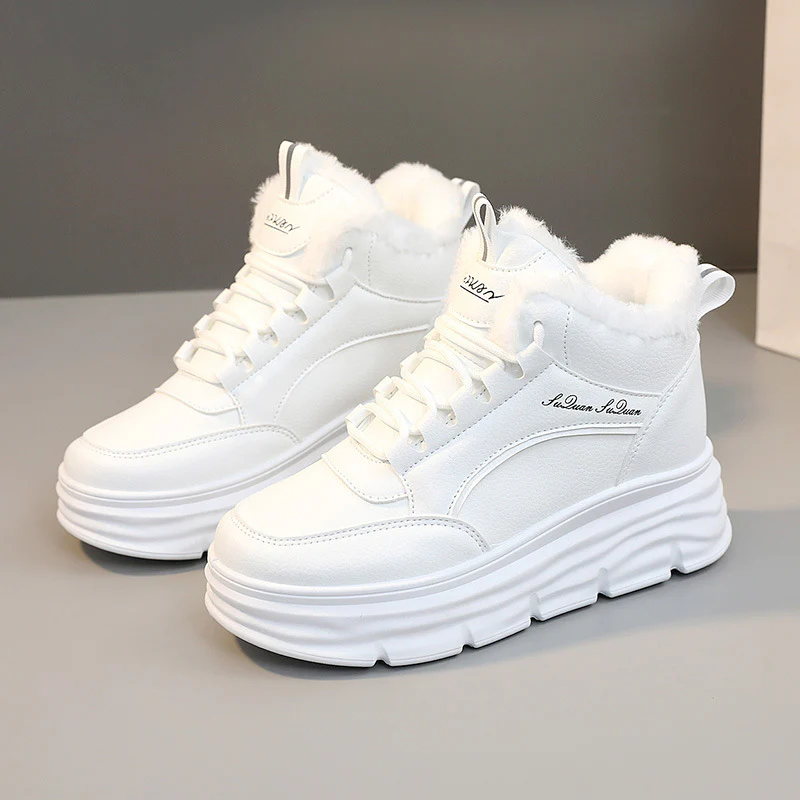 Damen High-Top Winter Sneakers mit weichem Fleece-Futter und rutschfester Sohle Heidi Mode - Image 7