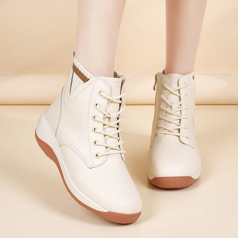 Damen Hohe Schnürstiefel mit flexiblem Tragekomfort und stylischem Design Heidi Mode