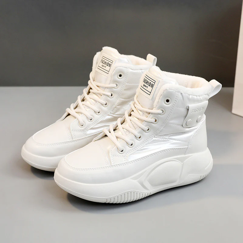 Damen Hohe Winter Sneakers mit warmem Innenfutter und rutschfester Sohle Heidi Mode - Image 7