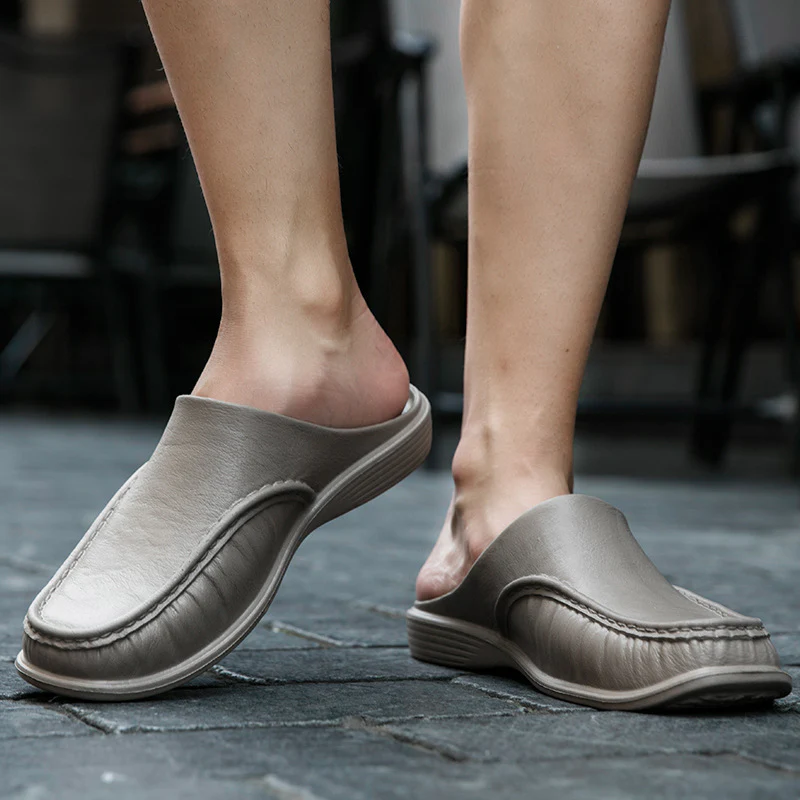 Damen Komfortable Clogs mit seitlichem Einstieg und hochelastischem Obermaterial Heidi Mode