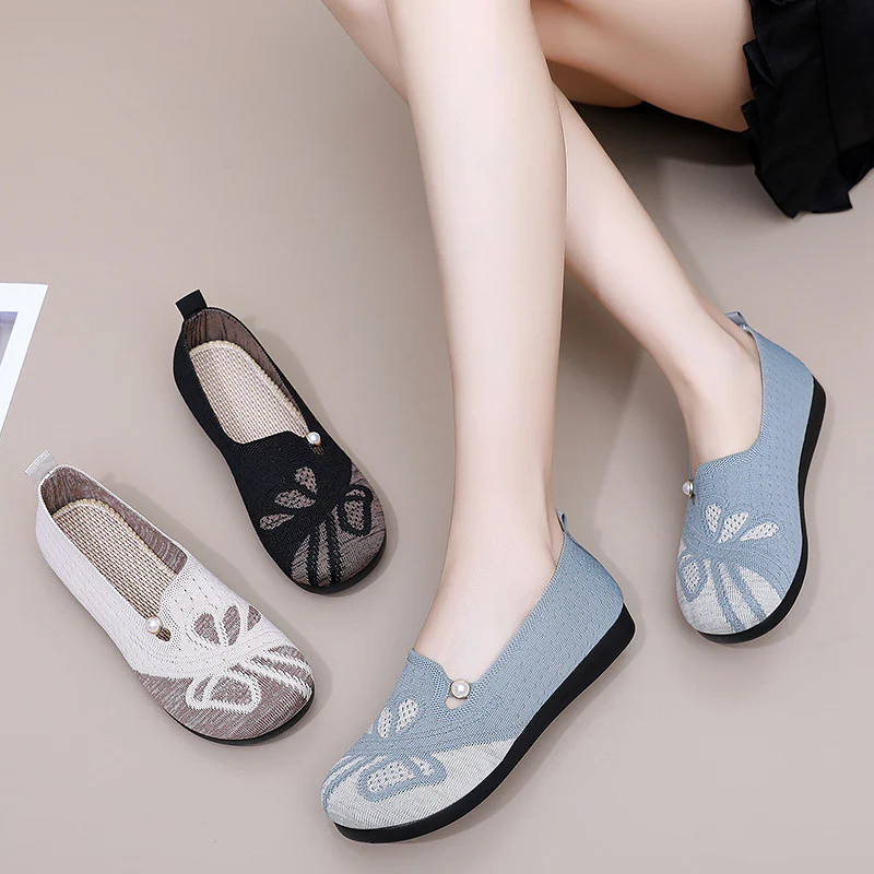 Damen Komfortable Freizeit-Slipper mit modischem Lochdesign Heidi Mode