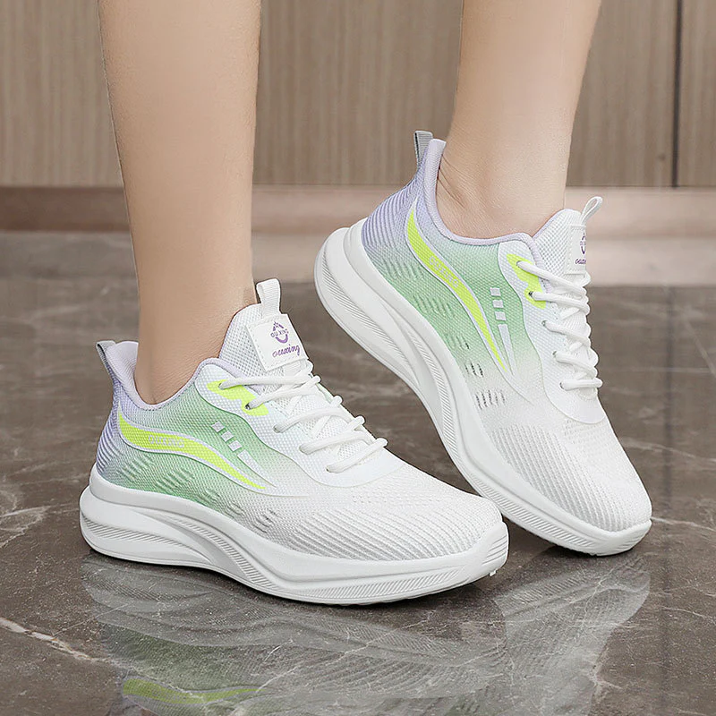 Damen Komfortable Lauf-Sneaker mit atmungsaktivem Mesh-Obermaterial und flexiblem Design Heidi Mode - Image 4