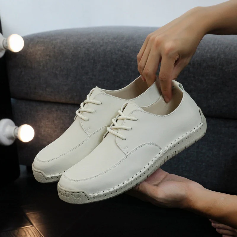 Damen Komfortable Schnürschuhe aus hochwertigem Leder Heidi Mode