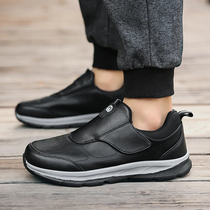 Damen Komfortable Slip-On Freizeitschuhe mit verstellbarem Klettverschluss Heidi Mode