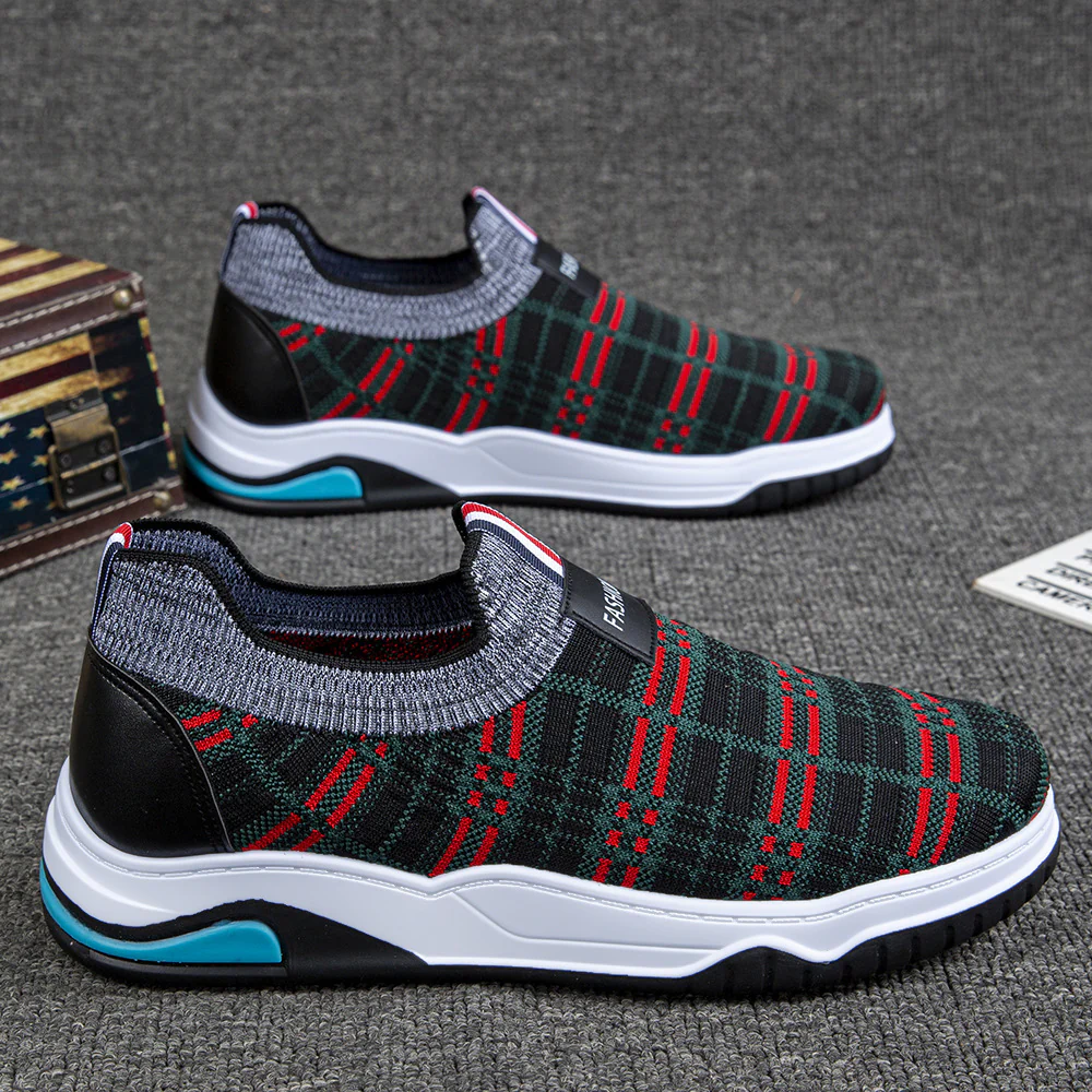 Damen Komfortable Slip-On Freizeitschuhe mit weichem Strick-Obermaterial und rutschfester Sohle Heidi Mode - Image 2