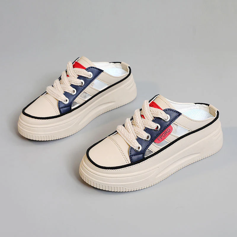 Damen Komfortable Slip-On Sneakers mit trendigem Plateau Heidi Mode
