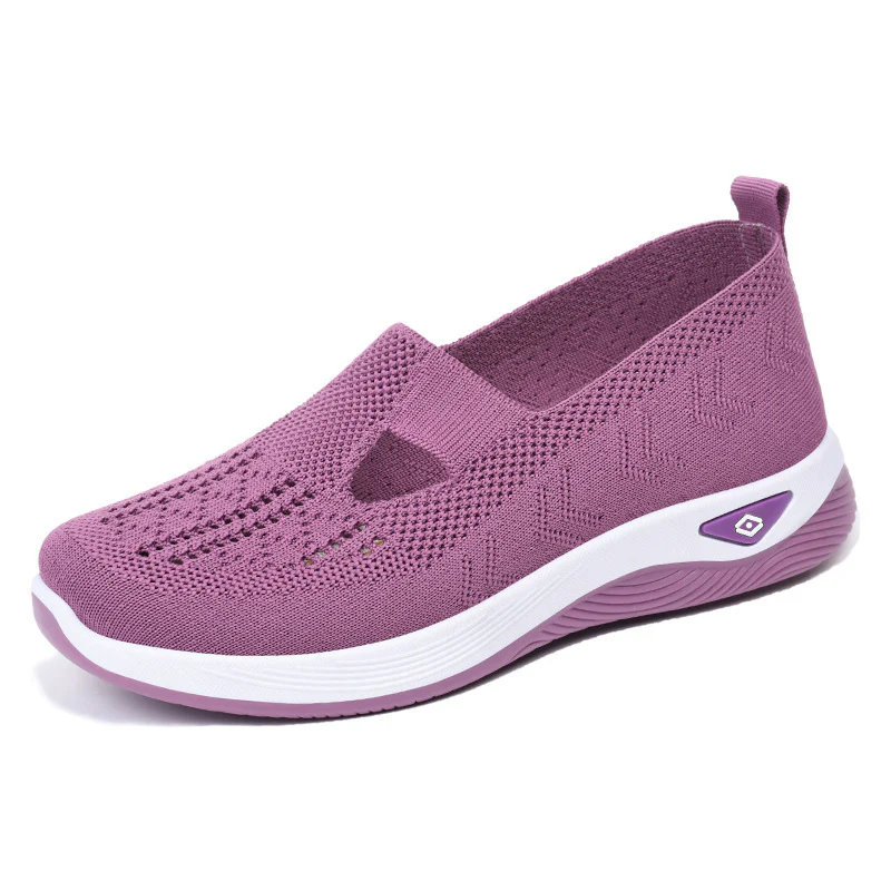 Damen Komfortable und luftige Slip-On Sneakers mit Strickoberfläche Heidi Mode - Image 5