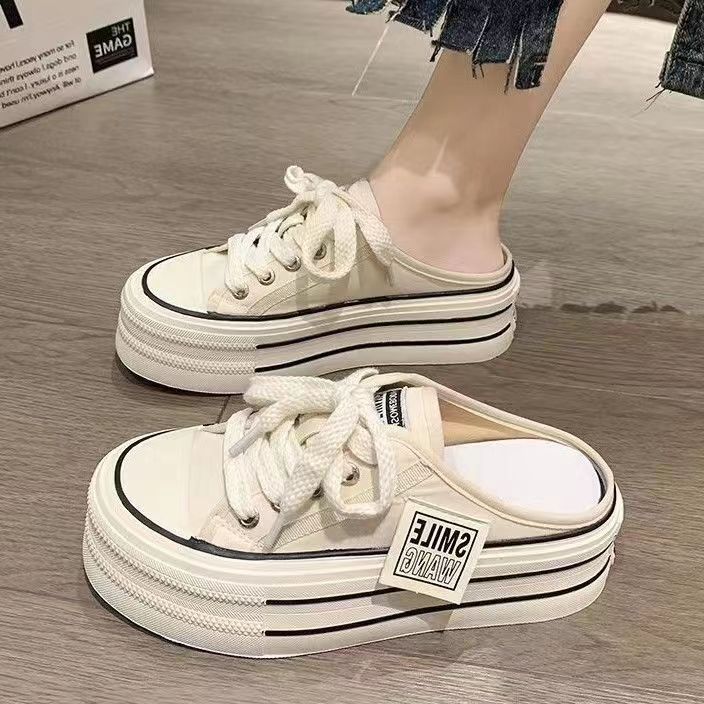 Damen lässige Plattform-Sneaker mit modischem Obermaterial und bequemer Dämpfung Heidi Mode
