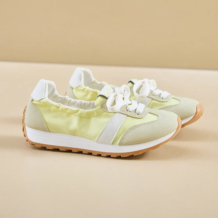 Damen Leichte Sneakers mit elastischem Schnürsystem und weichem Futter Heidi Mode - Image 3