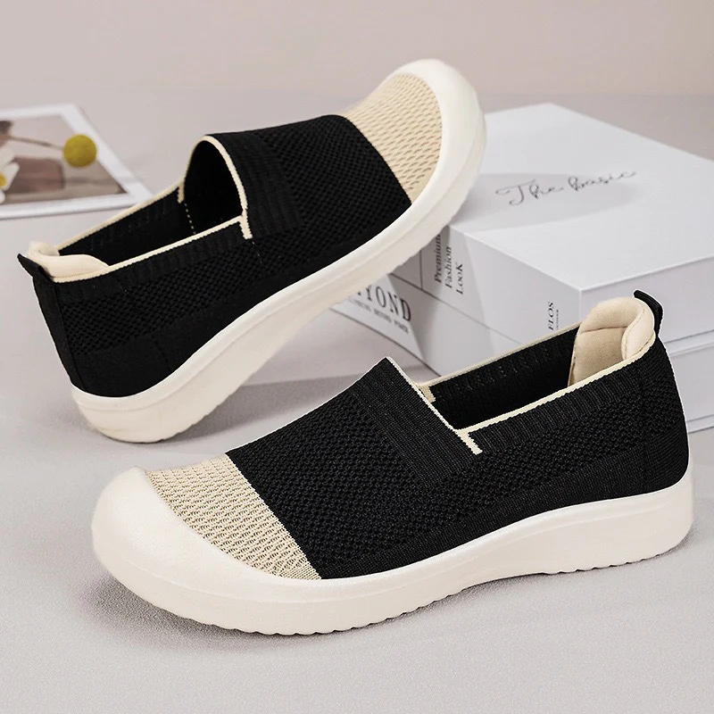 Damen Lifestyle Slipper mit elastischem Einsatz und strukturiertem Obermaterial Heidi Mode - Image 2