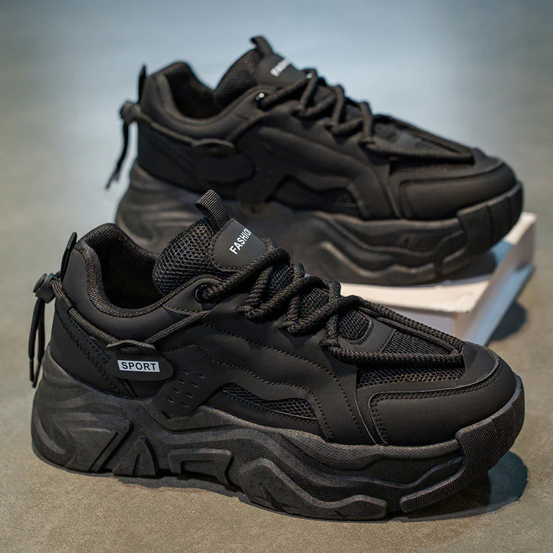 Damen Modische Chunky Sneakers mit atmungsaktiver Mesh-Oberfläche und dämpfendem Sohlenprofil Heidi Mode
