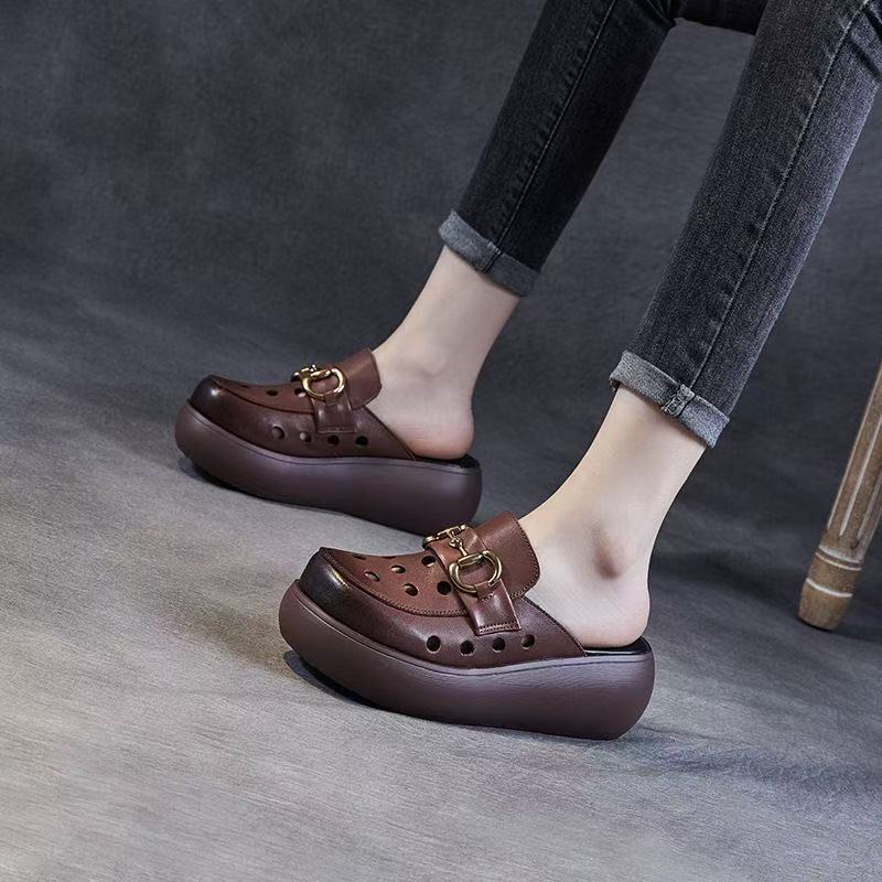 Damen Modische Clogs mit elegantem Schnallen-Design Heidi Mode