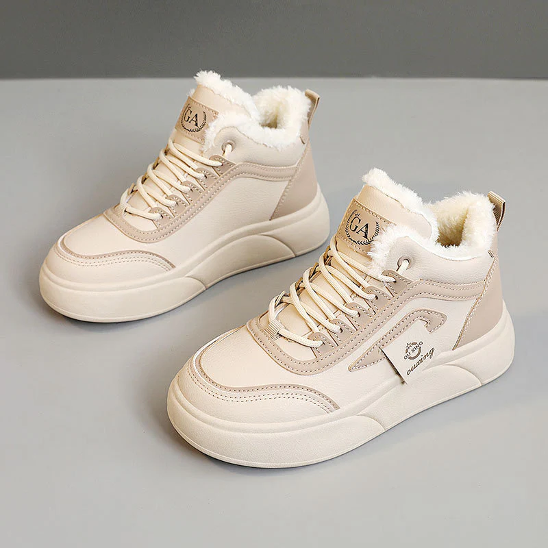 Damen modische High-Top Sneakers mit kuscheligem Innenfutter und rutschfester Sohle Heidi Mode - Image 8