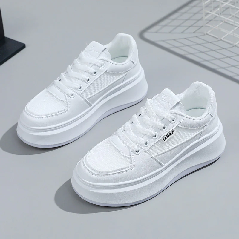 Damen modische Plateau Sneakers mit atmungsaktivem Netzmaterial und schockabsorbierender Sohle Heidi Mode - Image 6