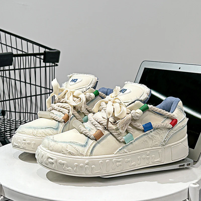 Damen modische Sneaker mit einzigartigem Schnürsystem und hochflexibler Sohle Heidi Mode